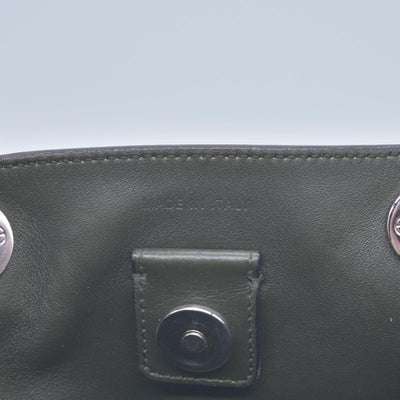 $320 HERMES Navy Blue Leather Envelope Card Holder Pouch CONSIGNMENT 10021452