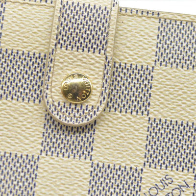 AUCTION $750 Louis Vuitton  Damier Azur French Purse Wallet