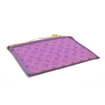 $2180 2019 Louis Vuitton  Monogram Double Flat Messenger Marron Purple CA1199 CONSIGNMENT