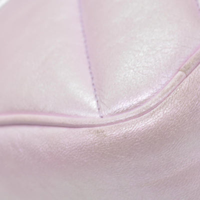 $3600 Gucci Iridescent Nappa Chevron Matelasse Small GG Marmont Shoulder Bag Iridescent Escape Pink