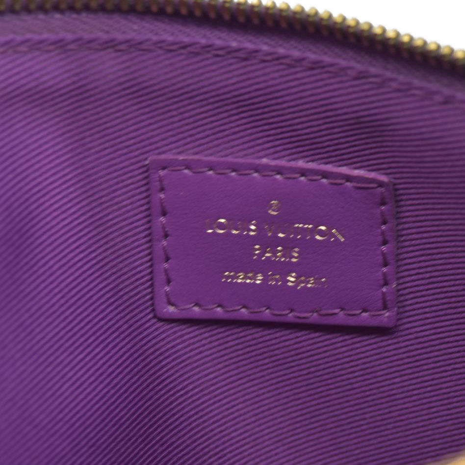 $2180 2019 Louis Vuitton  Monogram Double Flat Messenger Marron Purple CA1199 CONSIGNMENT