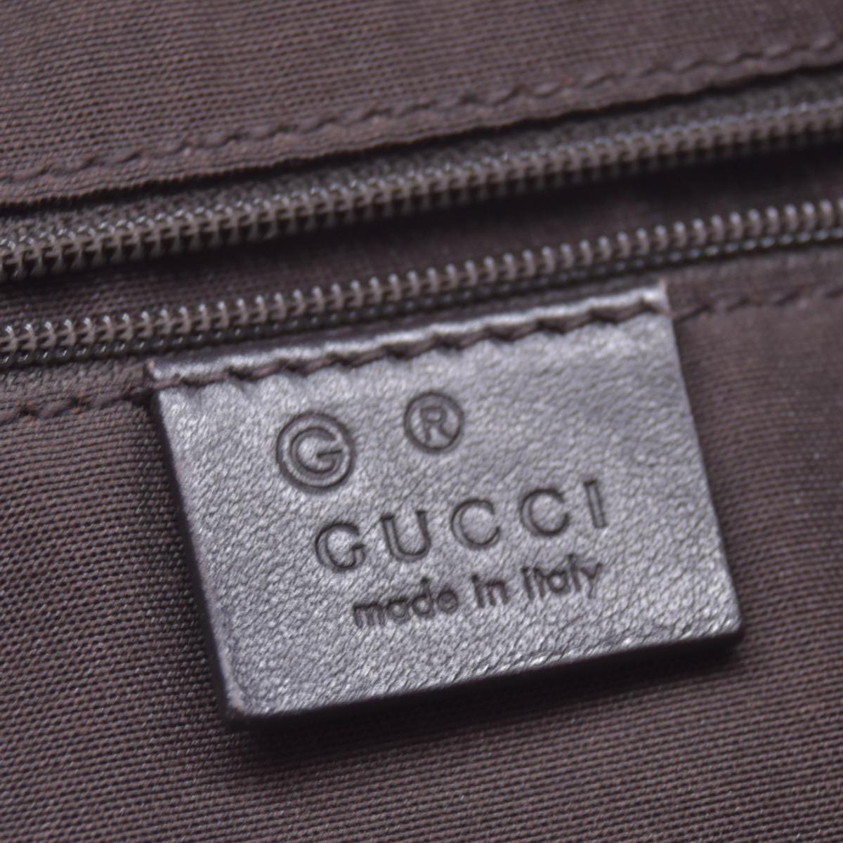 $1850 GUCCI Dark Brown Guccissima Leather Bamboo Bar Tote CONSIGNMENT 10021444