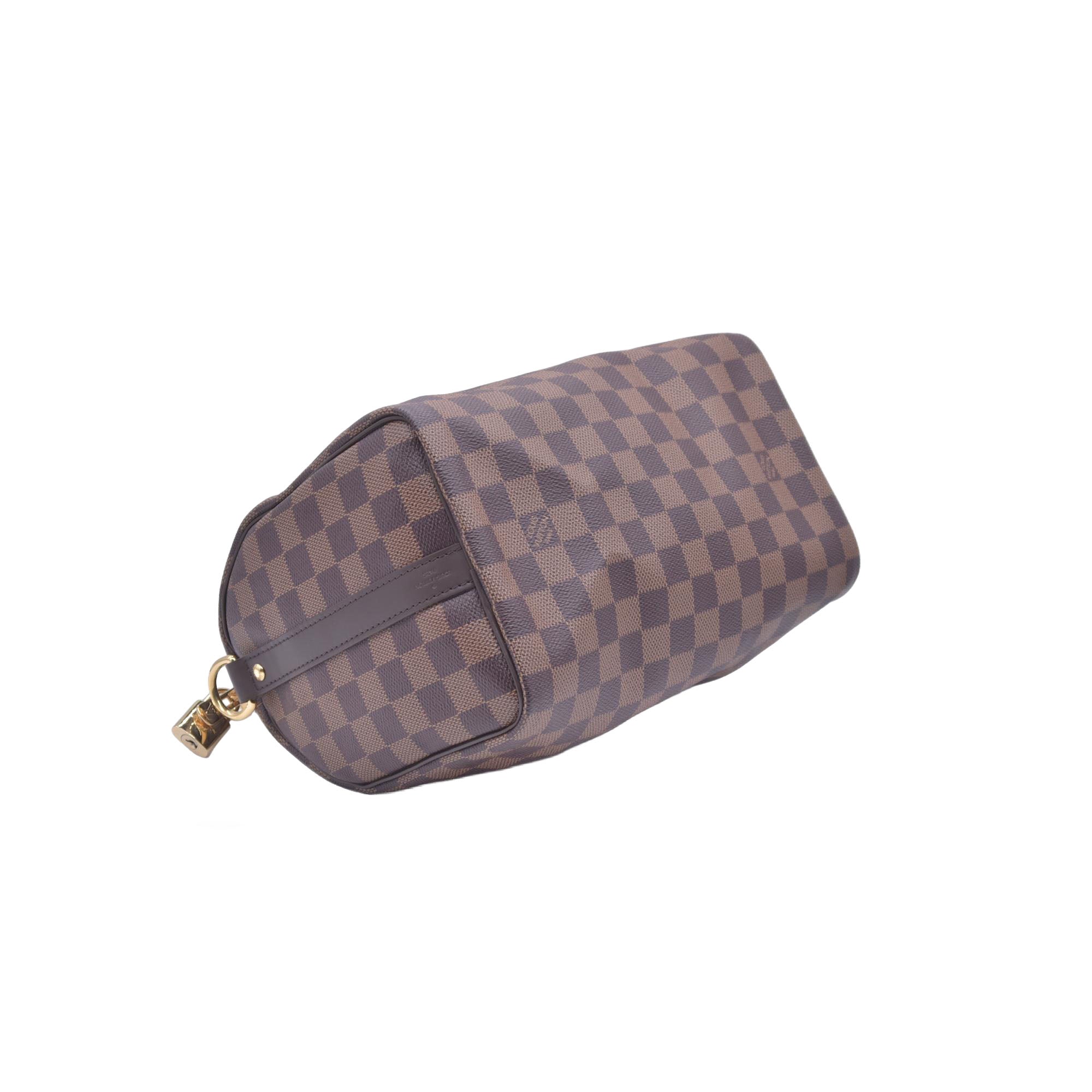 $1980 Louis Vuitton Damier Ebene Speedy Bandouliere 25
