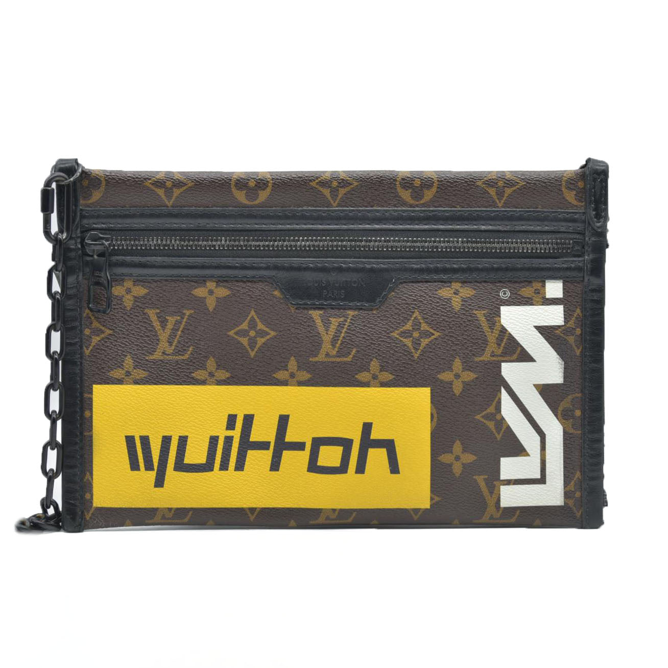 Louis Vuitton  Monogram Double Flat Messenger Marron