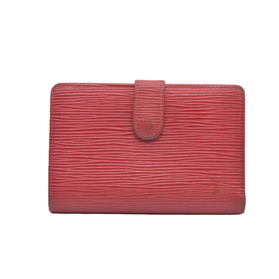 $775 Louis Vuitton  Epi French Purse Wallet Red