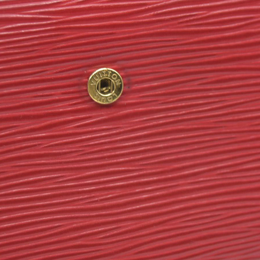AUCTION $775 Louis Vuitton  Epi French Purse Wallet Red  MI0074