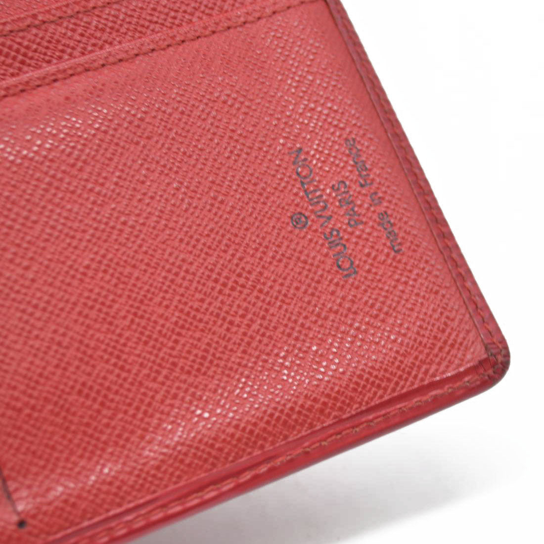 $775 Louis Vuitton  Epi French Purse Wallet Red