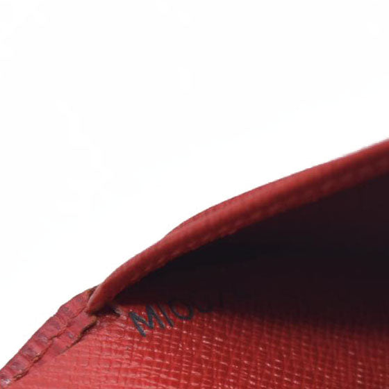 $775 Louis Vuitton  Epi French Purse Wallet Red