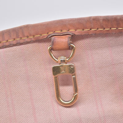 $1450 LOUIS VUITTON Damier Azur Delightful MM Shoulder Bag CONSIGNMENT 10021443