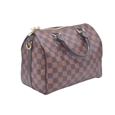 $1980 2018 Louis Vuitton Damier Ebene Speedy Bandouliere 25 CT2138