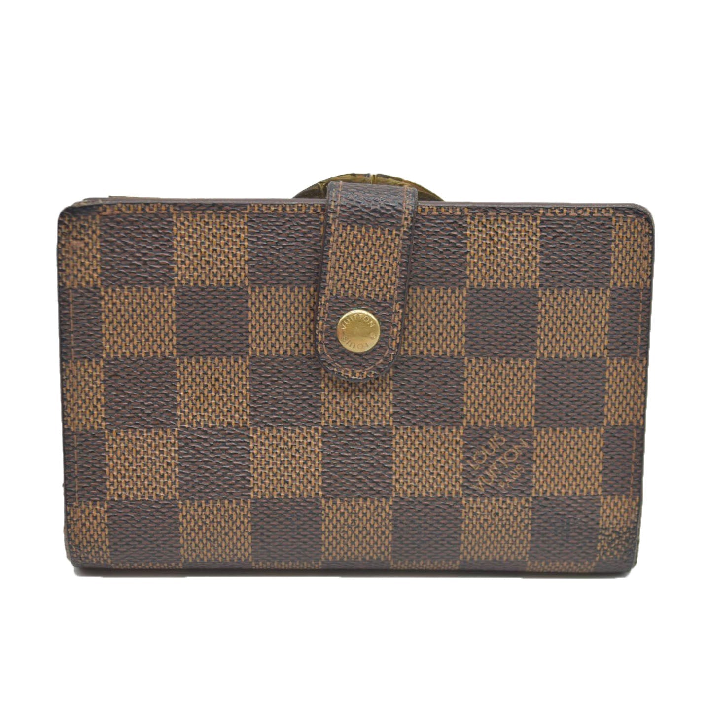 $750 Louis Vuitton  Damier Ebene French Purse Wallet