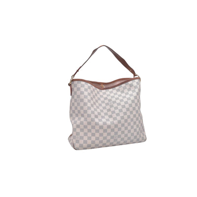 $1450 LOUIS VUITTON Damier Azur Delightful MM Shoulder Bag CONSIGNMENT 10021443