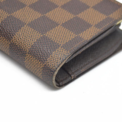 $750 Louis Vuitton  Damier Ebene French Purse Wallet