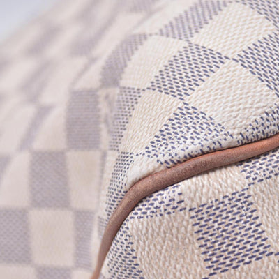 $1450 LOUIS VUITTON Damier Azur Delightful MM Shoulder Bag CONSIGNMENT 10021443