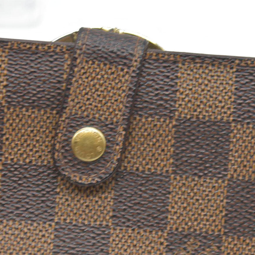 $750 Louis Vuitton  Damier Ebene French Purse Wallet