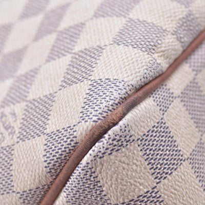 $1450 LOUIS VUITTON Damier Azur Delightful MM Shoulder Bag CONSIGNMENT 10021443