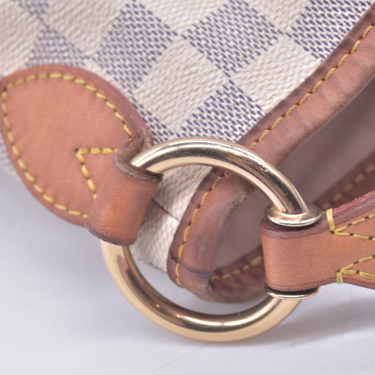 $1450 LOUIS VUITTON Damier Azur Delightful MM Shoulder Bag CONSIGNMENT 10021443