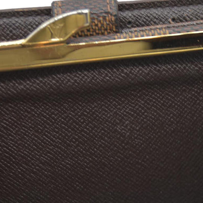 $750 Louis Vuitton  Damier Ebene French Purse Wallet