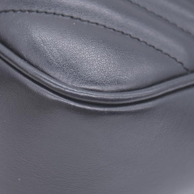 $1950 Saint Laurent Calfskin Matelasse Monogram Lou Camera Bag Black