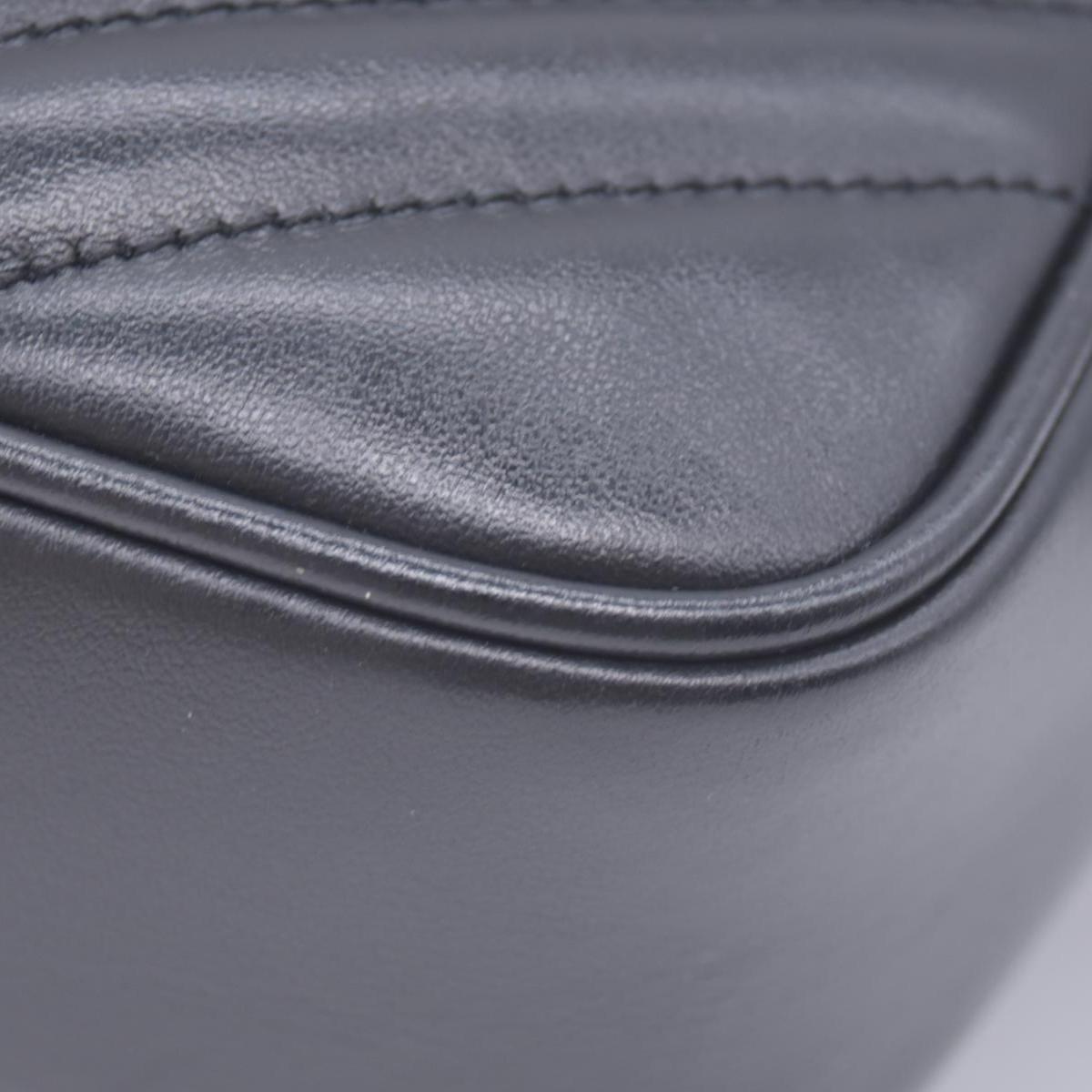 $1950 Saint Laurent Calfskin Matelasse Monogram Lou Camera Bag Black