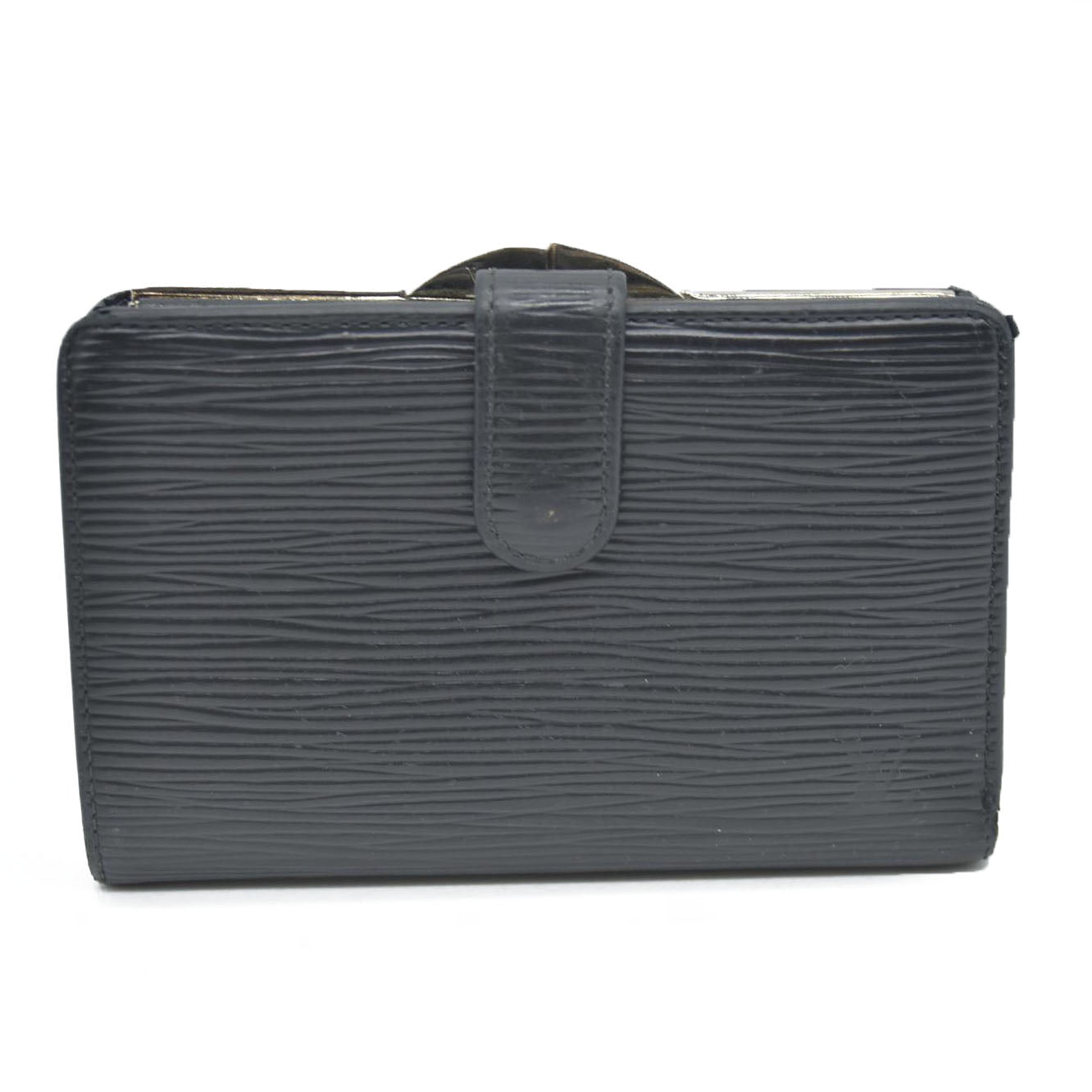 $775 Louis Vuitton  Epi French Purse Wallet Black MI0016 CONSIGNMENT