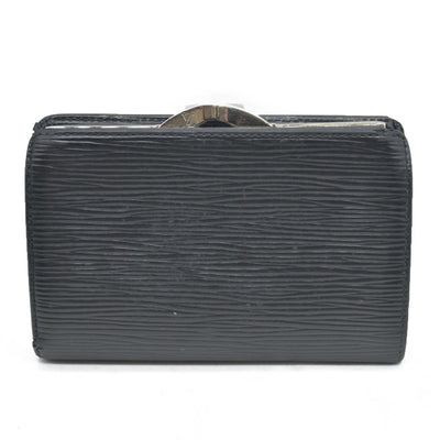 $775 Louis Vuitton  Epi French Purse Wallet Black