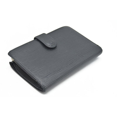 $775 Louis Vuitton  Epi French Purse Wallet Black