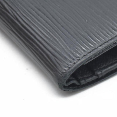 $775 Louis Vuitton  Epi French Purse Wallet Black