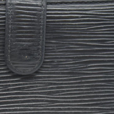 $775 Louis Vuitton  Epi French Purse Wallet Black