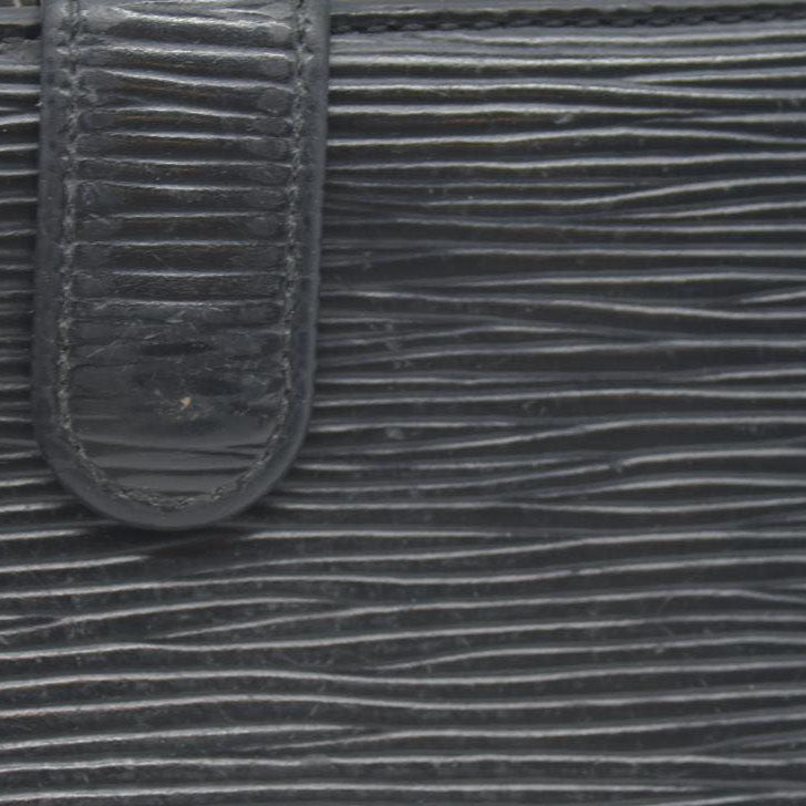 $775 Louis Vuitton  Epi French Purse Wallet Black MI0016 CONSIGNMENT