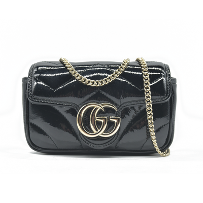 $1850 Gucci Mini Marmont quilted leather cross-body bag