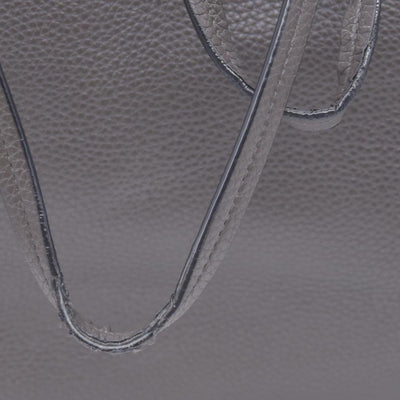 $1850 Valentino Garavani Grained Calfskin Small Rockstud Shoulder Tote Grey 10020672
