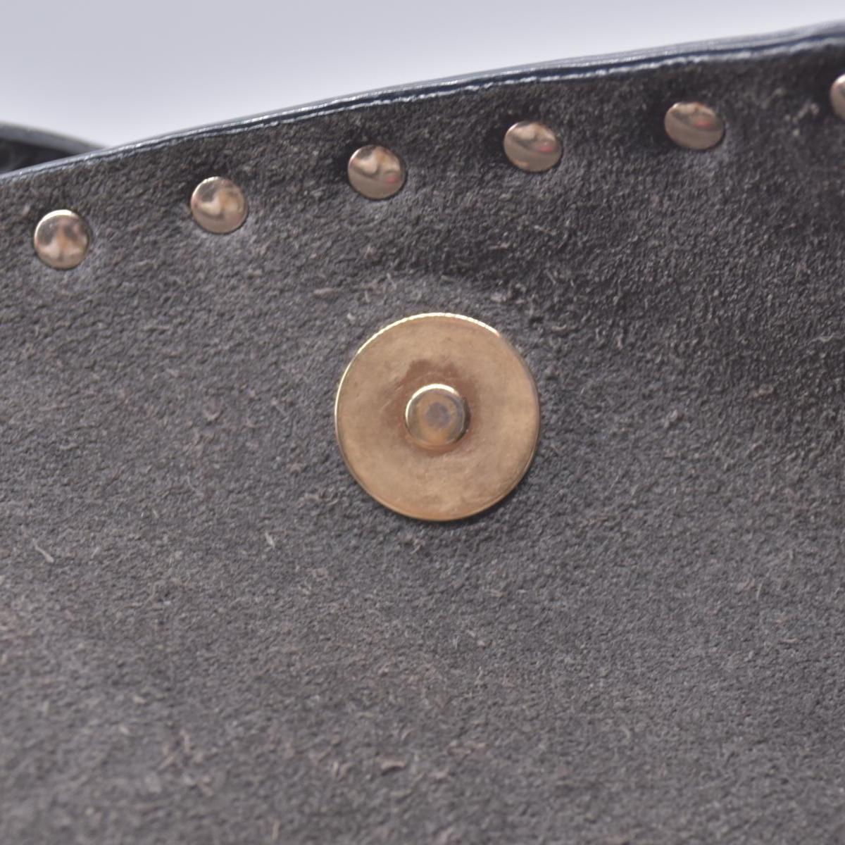 $1850 Valentino Garavani Grained Calfskin Small Rockstud Shoulder Tote Grey 10020672
