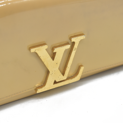 $1550 LOUIS VUITTON Louise Patent Leather BIifold Long Wallet 2015 CA2145