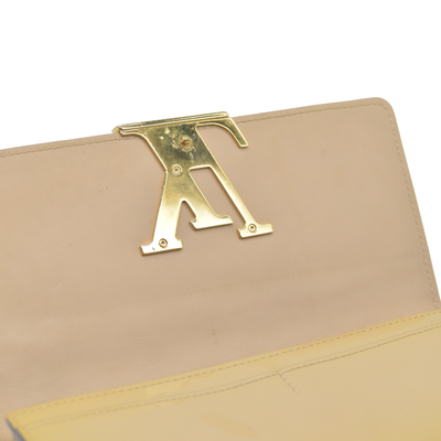 $1550 LOUIS VUITTON Louise Patent Leather BIifold Long Wallet 2015 CA2145