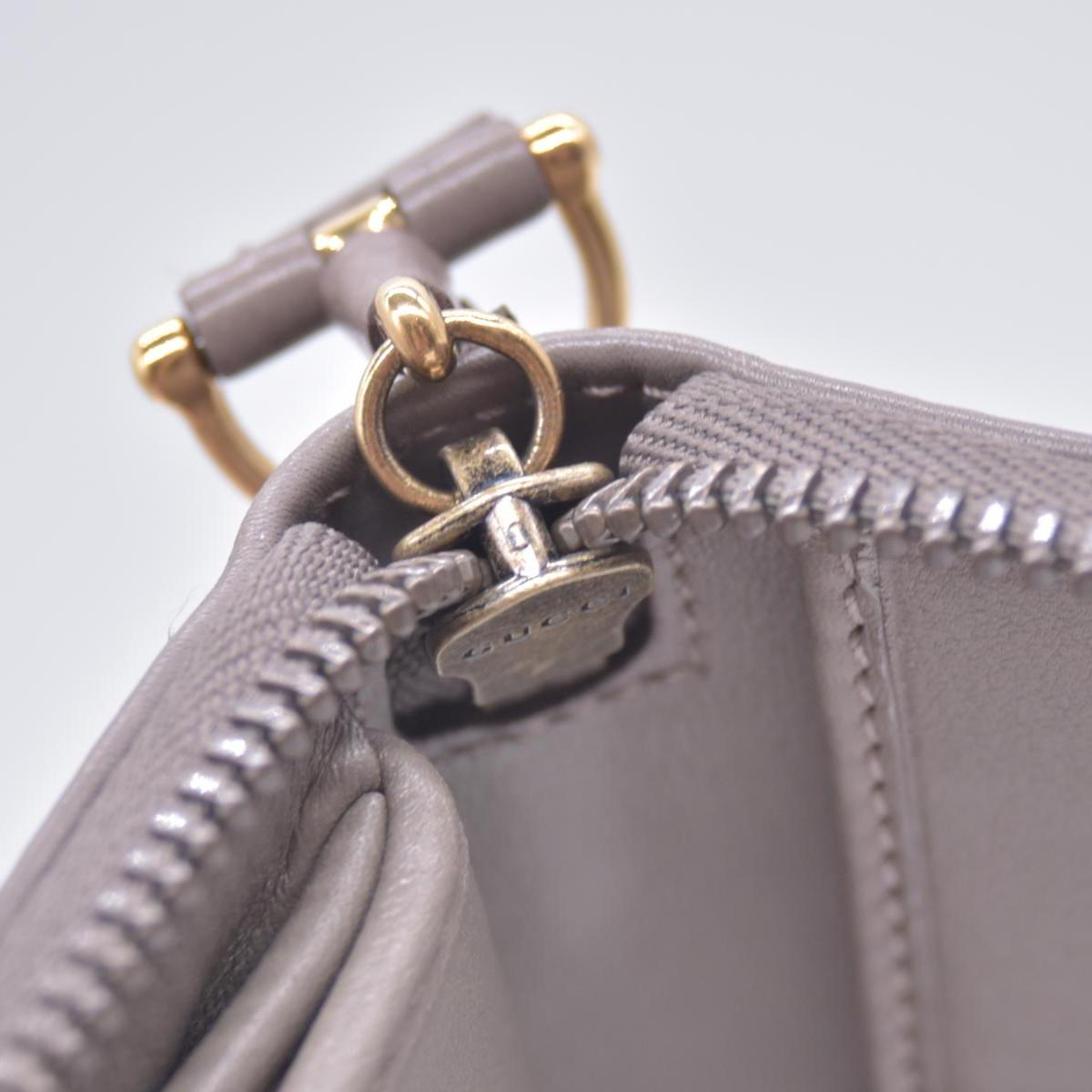 $880 GUCCI Grey Microguccissima Zip Around Organizer Travel Wallet CONSIGNMENT 10021435