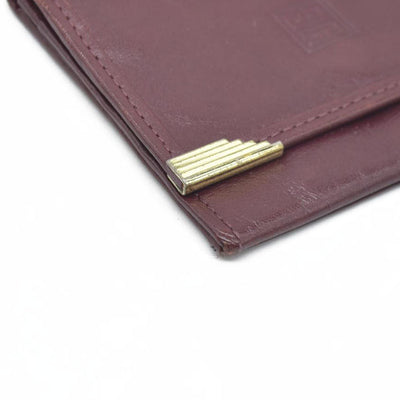 AUCTION $390 Givenchy Leather Coin Purse Wallet Bordeaux