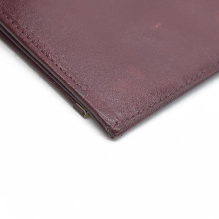 AUCTION $390 Givenchy Leather Coin Purse Wallet Bordeaux