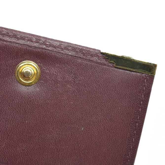 AUCTION $390 Givenchy Leather Coin Purse Wallet Bordeaux