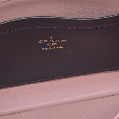 $3150 RFID Louis Vuitton Lambskin Embossed Monogram Pochette Coussin Black 10020669