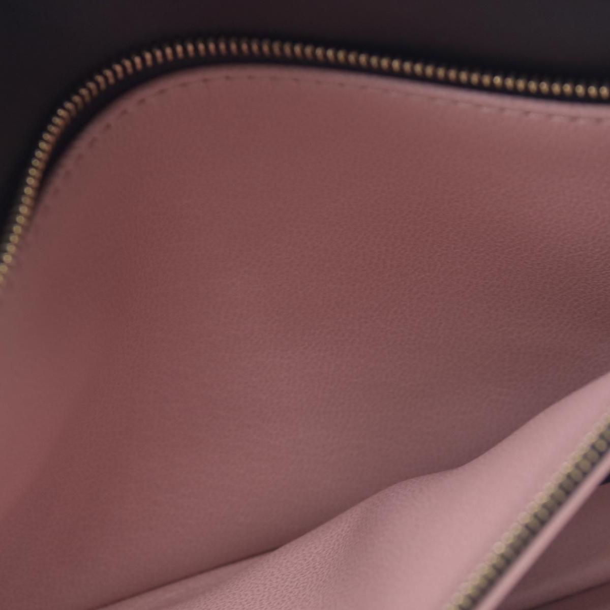 $3150 RFID Louis Vuitton Lambskin Embossed Monogram Pochette Coussin Black 10020669