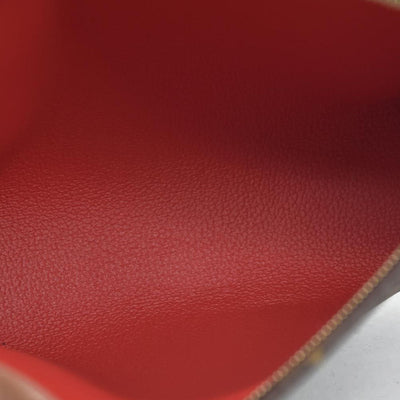 $885 RFID Louis Vuitton  Monogram Toiletry Pouch 19 Red CONSIGNMENT
