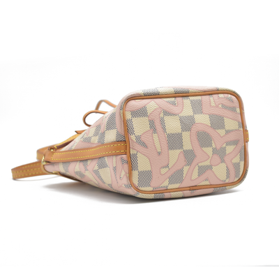 Louis Vuitton Damier Azur Tahitienne Nano Noe Rose Ballerine AR0187