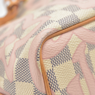 Louis Vuitton Damier Azur Tahitienne Nano Noe Rose Ballerine AR0187