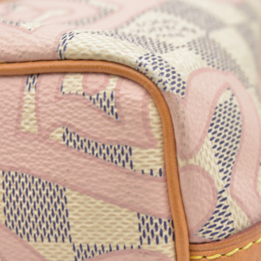 Louis Vuitton Damier Azur Tahitienne Nano Noe Rose Ballerine AR0187