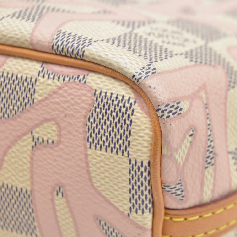 Louis Vuitton Damier Azur Tahitienne Nano Noe Rose Ballerine AR0187