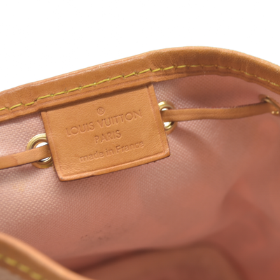 Louis Vuitton Damier Azur Tahitienne Nano Noe Rose Ballerine AR0187