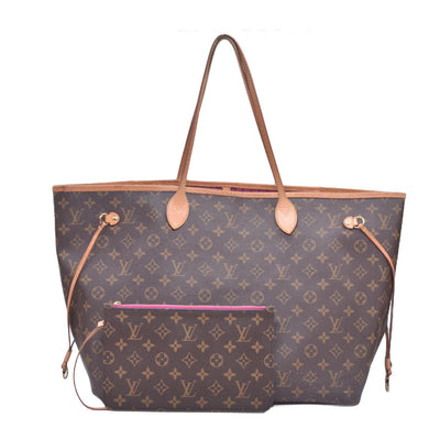 $2310 2015 Louis Vuitton Monogram Neo Neverfull GM Pivoine with Pouch SD4195