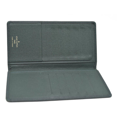 Louis Vuitton Taiga Porte Valeurs Cartes Credit Leather Long Wallet VI0949