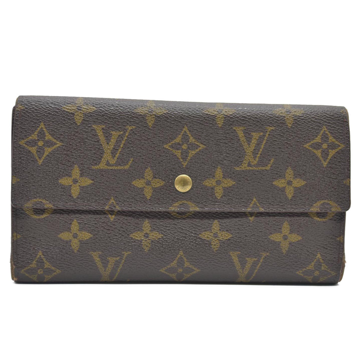 Louis Vuitton Monogram Porte Tresor International Trifold Long Wallet TH0928